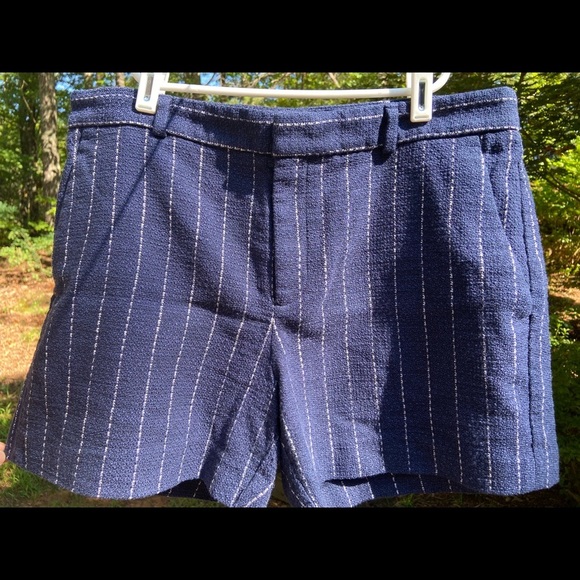 Banana Republic Navy and White Textured Shorts - Picture 1 of 7